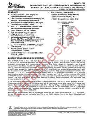 SN74GTLP1395DWE4 datasheet  